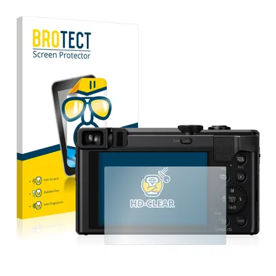 Produktbild von 2x Für Panasonic Lumix DMC-TZ81 Schutzfolie BROTECT Displayschutz Display Schutz Folie Klar Transparent