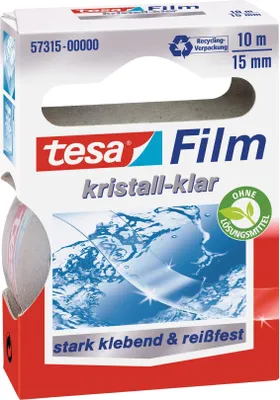 Productafbeelding van tesa® Film, kristalhelder / 57710-00000-01, 10 meter x 15 mm, verpakking met 10 stuks