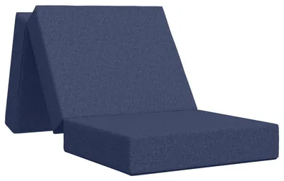 Produktbild von vidaXL Klappsofa Bett 75 x 63 x 45 cm Blau