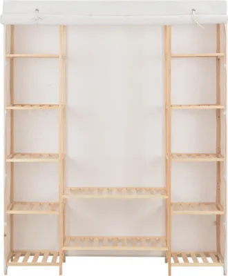 Immagine prodotto di vidaXL Armadio bianco 135 x 40 x 170 cm tessuto