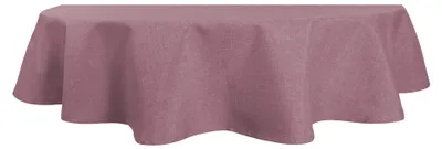 Produktbild von Tischdecke 130x220 cm altrosa oval beschichtet Leinenoptik wasserabweisend Lotuseffekt