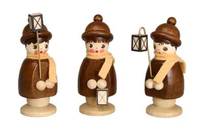 Produktbild von Miniaturfiguren 3 Laternenkinder bunt Höhe 6,2cm