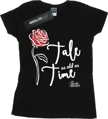 Produktbild von Disney - "Tale As Old As Time" T-Shirt für Damen BI36825 (XXL) (Schwarz)
