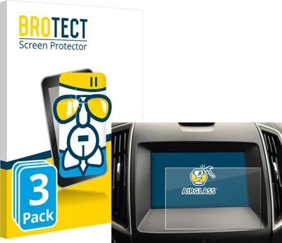 Produktbild von 3x BROTECT Schutzglas für Ford Galaxy Infotainment Sync 3 (2019) Schutzfolie Panzer Folie Glas Display Schutz klar