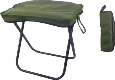Immagine prodotto di INF Sgabello pieghevole da esterno grande in lega di alluminio e tessuto Oxford Verde