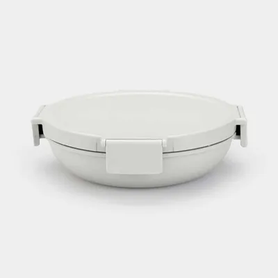 Produktbild von Brabantia Make & Take, Brotdose, Erwachsener, Hellgrau, Kunststoff, Einfarbig, Rund