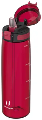 Produktbild von Sparrow Trinkflasche mit Strohhalm - Tritan Wasserflasche Sport - 1L