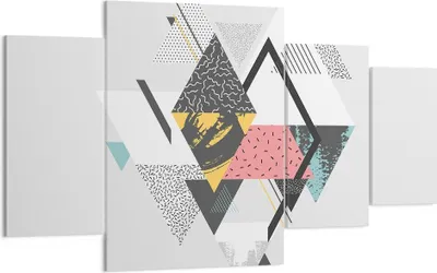 Produktbild von Bild auf Leinwand - Leinwandbild - Abstraktion modern - 160x90cm - Wand Bild - Wanddeko - Leinwanddruck - Bilder - Kunstdruck - Wanddekoration - Leinwand bilder - Wandkunst - DL160x90-3793