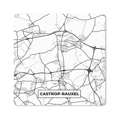 Produktbild von MuchoWow® Mauspad Mousepad Stadtplan - Castrop-Rauxel - Stadtplan 20x20 cm - Mousepads - Maus Mat - Pad - Mausunterlage - Desk Mat - Bureauartikeln