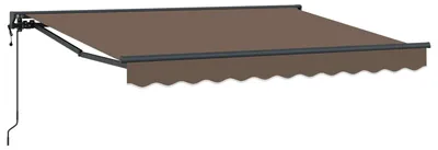 Obrázok produktu pre Zatahovacia markíza Taupe 4 × 3 m, polyester a hliník