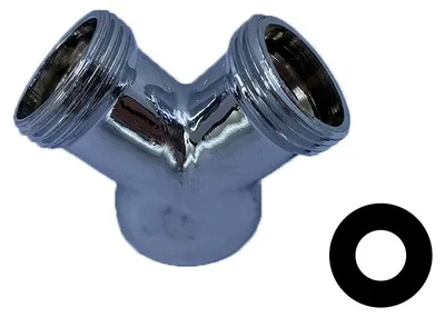 Produktbild von Y-Stück aus Metall Für Waschmaschinenhahn