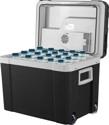 Zdjęcie produktu dla MOA MO1000101 Lodówka turystyczna, pojemność 40 litrów, termoelektryczna, czarna, wymiary: 52,2 x 39,8 x 35 cm