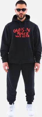 Immagine prodotto di Tuta da jogging Basic Hoodie + Pantaloni | Premium Uomo Nero M