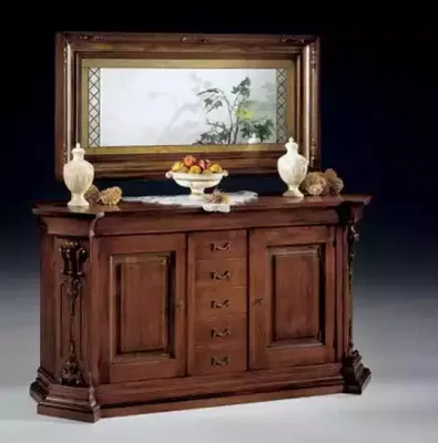 Produktbild von Esszimmer Set Esstisch Kommode Vitrine Spiegel Luxus Klassische Möbel