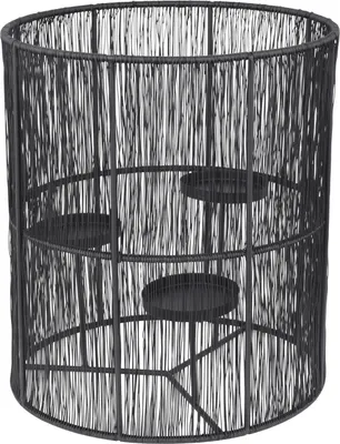 Produktbild von LOFT42 Wira Kerzenhalter  - Metall - schwarz - Ø28x32