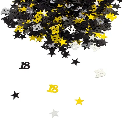 Produktbild von Oblique Unique Konfetti 18 Geburtstag Jubiläum Streudeko Streuteile Tisch Deko 500 Stk