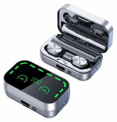 Übersetzer-Ohrhörer, BT 5.3, 144 Sprachen, digitales Display, Taschenlampe