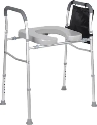 Image de Réhausseur de siège de toilette, hauteur réglable, design antidérapant, Comme indiqué