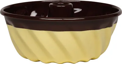 Produktbild von RIESS 0495-573 Napfkuchenform 22 cm SCHOKO/VANILLE, Sarah Wiener by Dottings, Emaille