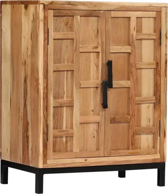 Obrázok produktu pre Komoda z masívneho akáciového dreva, 60 x 35 x 76 cm, hnedá