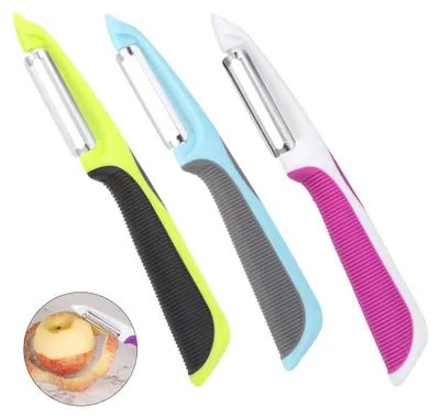 Produktbild von Sparschäler - Edelstahl Klinge - Gemüse und Obst - 3 Stück