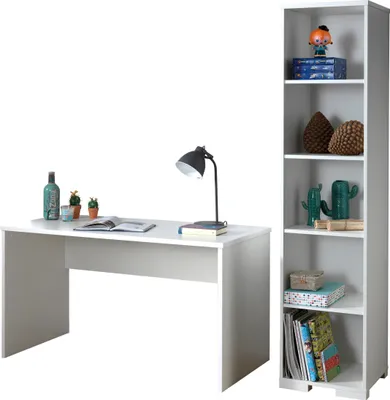 Produktbild von Jugendzimmer-Set >LONDON< in Weiß/Buche