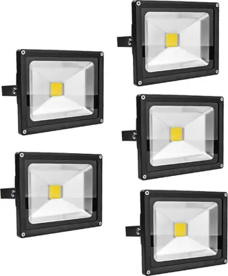 Produktbild von Greenmigo 5pcs LED Strahler 20W Außen IP65 Wasserdicht Warmweiß Fluter Garten