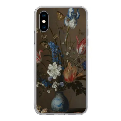 Produktbild von MuchoWow® Handyhülle Schutzhülle Hülle für iPhone X Blumen in einer Wan-Li-Vase und Muscheln - Gemälde von Balthasar van der Ast Silikon Softcase Handy Hülle - Handyhülle