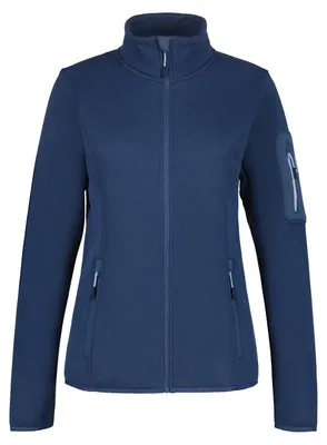 Produktbild von Icepeak Bowersville Strickfleecejacke für Damen ohne Kapuze, Farbe:Blau, Größe:L