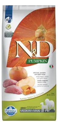 Zdjęcie produktu dla N&D Gf Pumpkin Boar Apple Adult Medium Maxi 12kg Sucha Karma Dla Psa Dzik Jabłko