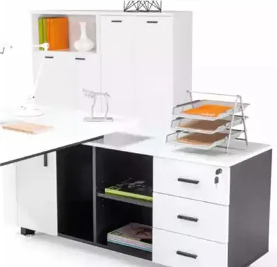 Produktbild von Exklusiver weißer Eckschreibtisch Schreibtisch Tische Möbel Tisch Möbel
