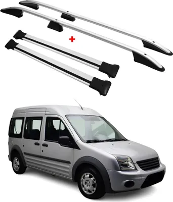 Image de Kit Barres de toit pour Ford Connect 2014-2024 Alu Gris L1 Empattement Court 4x
