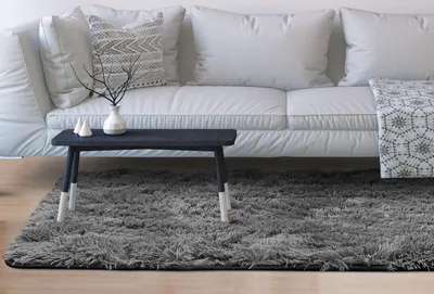 Produktbild von SHAGGY-TEPPICH ANTYSLIP 80 x 120 cm DUNKELGRAU