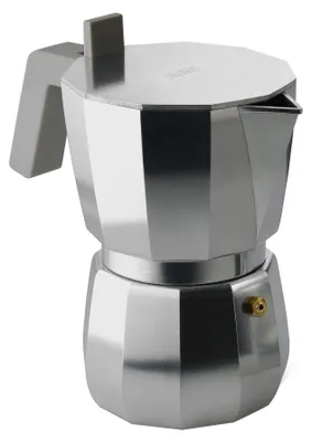 Espressokocher aus Aluminium, 6 Tassen, ergonomischer Griff
