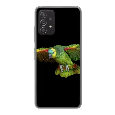 Produktbild von MuchoWow® Handyhülle Schutzhülle Hülle für Samsung galaxy a73 Papagei - Vogel - Federn Silikon Softcase Handy Hülle - Handyhülle