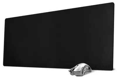 Obrázek produktu pro Podložka na psací stůl, černá, rozměry 90 x 40 cm, s vzhledem kůže