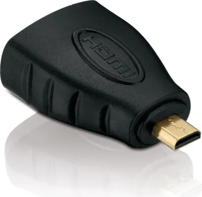 Image de Adaptateur HDMI, Micro-HDMI mâle -> HDMI femelle