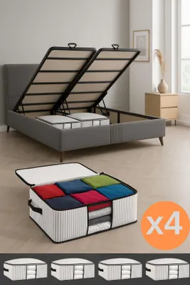Produktbild von Formeya 4 Sockel- und Unterbett-Organizer mit Fenstern – Sockel unter dem Sockel, 64 x 45 x 22 cm