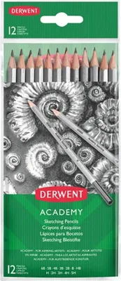 Obrázek produktu pro Derwent 2300412, Šedá, Šestihranný, 12 kusů