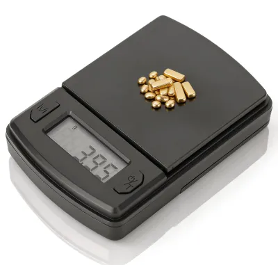 Productafbeelding van Digitale precisieweegschaal - Nauwkeurige draagbare weegschaal voor sieraden en voedingsmiddelen - 500 g / 0,01 g