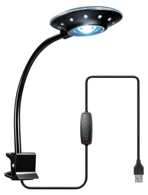 Productafbeelding van Led-aquariumlamp met 9 helderheidsniveaus, 5 W USB-klemlamp voor aquaria