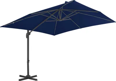 Produktbild von vidaXL Ampelschirm mit Aluminium-Mast 3x3 cm Azurblau