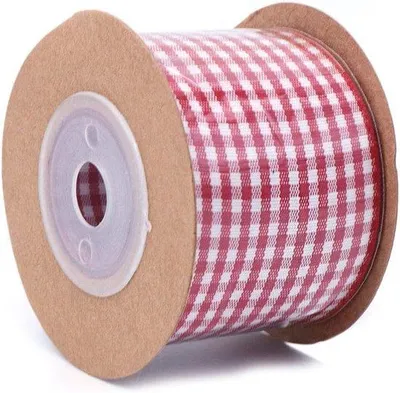Imagen del producto de Cuerda de yute roja para decoración navideña y manualidades - 38 mm x 5 metros