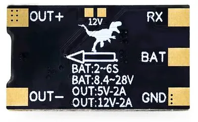 Produktbild von HGLRC 5–12V BEC Spannungsregler für FPV Drohnen
