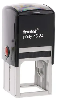 Image de Trodat Printy 4924 Tampon auto-encreur 40 x 40 mm, 6 lignes, noir
