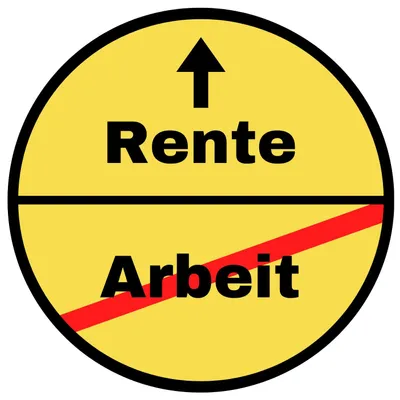Produktbild von Tortenaufleger essbar Rente/Ruhestand 20cm Fondant