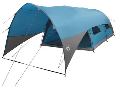 Produktbild von vidaXL Tunnelzelt mit wasserdichtem Regenfly 10 Personen Blau