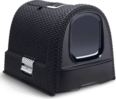 Obrázok produktu pre Curver Toaleta Pre Mačky Rattan Antracit Grey 00615-P15