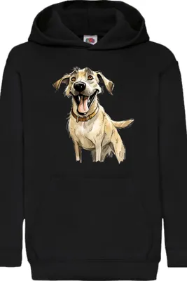 Zdjęcie produktu dla Dziecięca Bluza Z Kapturem Funny Dogs Breeds Kangal Dog Breed, 5-6 Jahr - 116 / Czarny