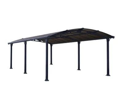 Produktbild von Palram - Canopia Aluminium Carport Arcadia 6400 Anthrazit 644x359x242 cm